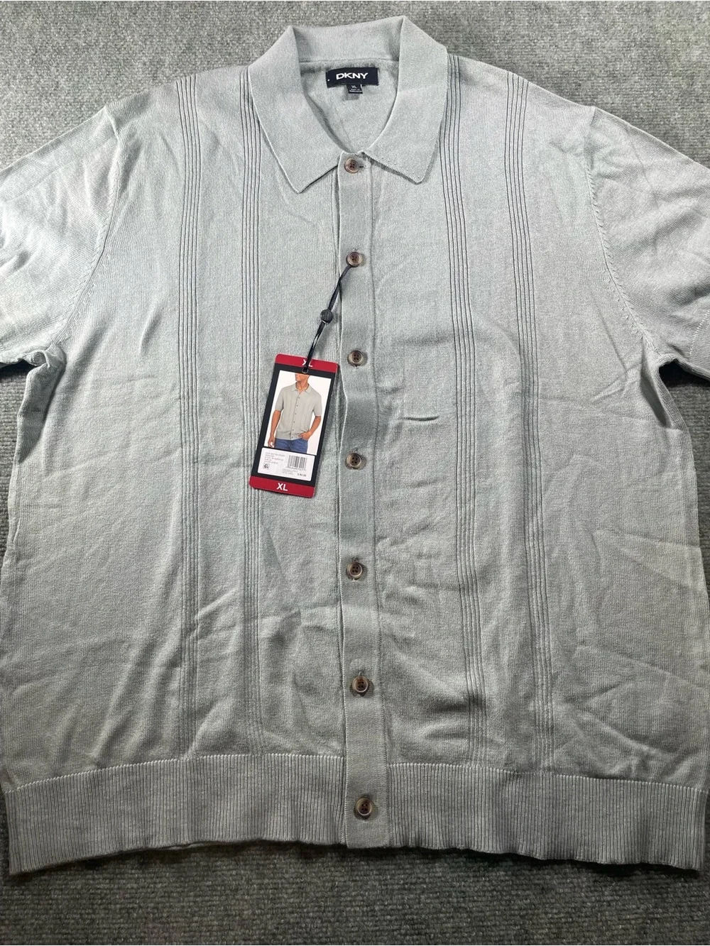 DKNY Sage Green Men’s‎ Button-Up Cardigan